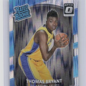 2017-18 Donruss Optic Thomas Bryant Rated Rookie Shock #160 Lakers