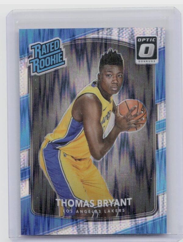 2017-18 Donruss Optic Thomas Bryant Rated Rookie Shock #160 Lakers