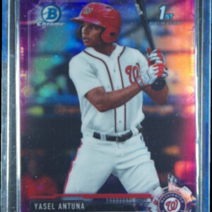 2017 Bowman Chrome Yasel Antuna SN250 #BCP199 Nationals Prospects Purple Refract