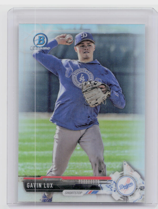 2017 Bowman Draft Gavin Lux Chrome Refractor #BDC-171 Dodgers