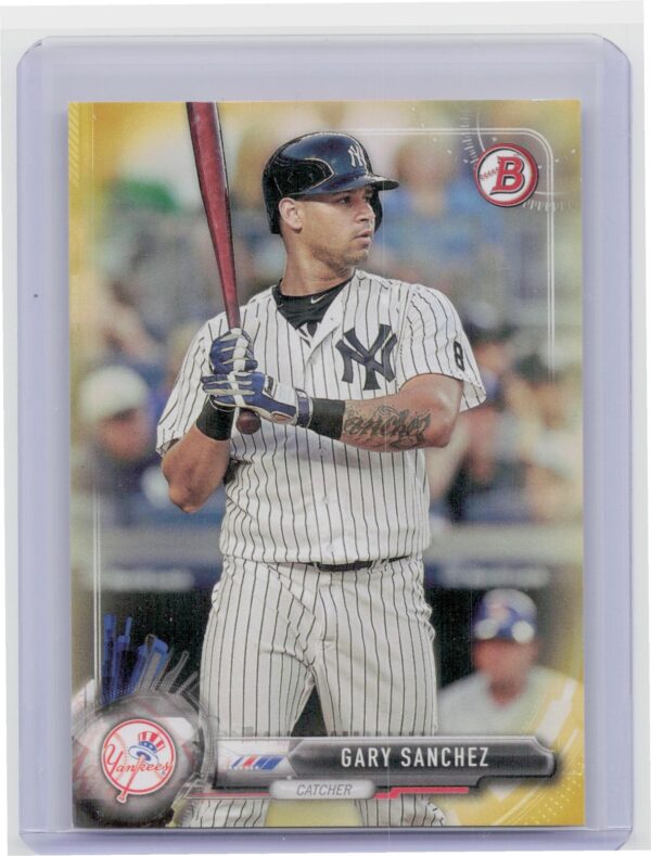 2017 Bowman Gary Sanchez Gold /50 #85 Yankees