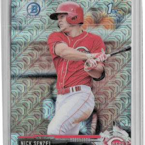 2017 Bowman Nick Senzel #BCP1 Reds Chrome Prospects Mojo