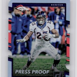 2017 Donruss Devontae Booker Press Proof Silver Die Cut /75 #280 Broncos