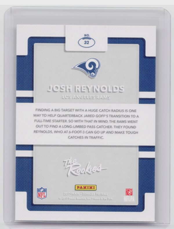 2017 Donruss Josh Reynolds #32 Rams The Rookies - Image 3