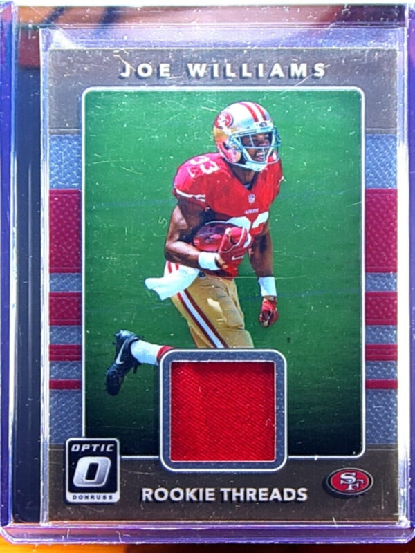 2017 Donruss Optic Joe Williams MEM #34 49ers Rookie Threads