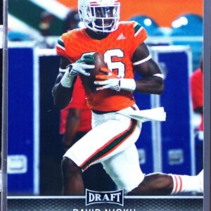 2017 Leaf Draft David Njoku RC #21 Hurricanes