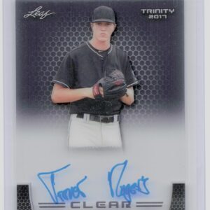 2017 Leaf Trinity Trevor Rogers Auto #CA-TR1 Marlins Clear Autographs Gray