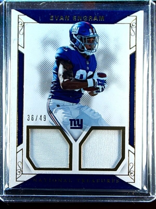 2017 NT Evan Engram JSY /49 #31 Giants Rookie Dual Materials Gold