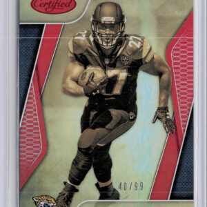 2017 Panini Certified Leonard Fournette SN99 #GT-LF Jaguars Gold Team Mirror Red
