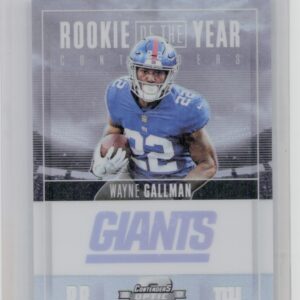 2017 Panini Contenders Optic Wayne Gallman SN99 #ROY-13 Giants Rookie of the Yea