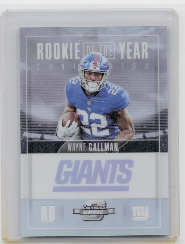 2017 Panini Contenders Optic Wayne Gallman SN99 #ROY-13 Giants Rookie of the Yea