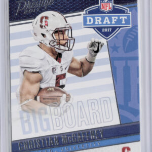 2017 Panini Prestige Christian McCaffrey #18 Cardinal Draft Big Board