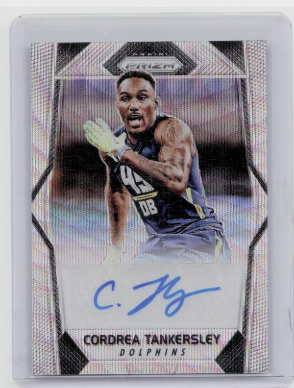 2017 Panini Prizm Cordrea Tankersley AU SN149 #RA-CT Dolphins Rookie Autographs