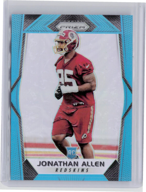 2017 Panini Prizm Jonathan Allen Prizm Light Blue SN199 #224 Redskins