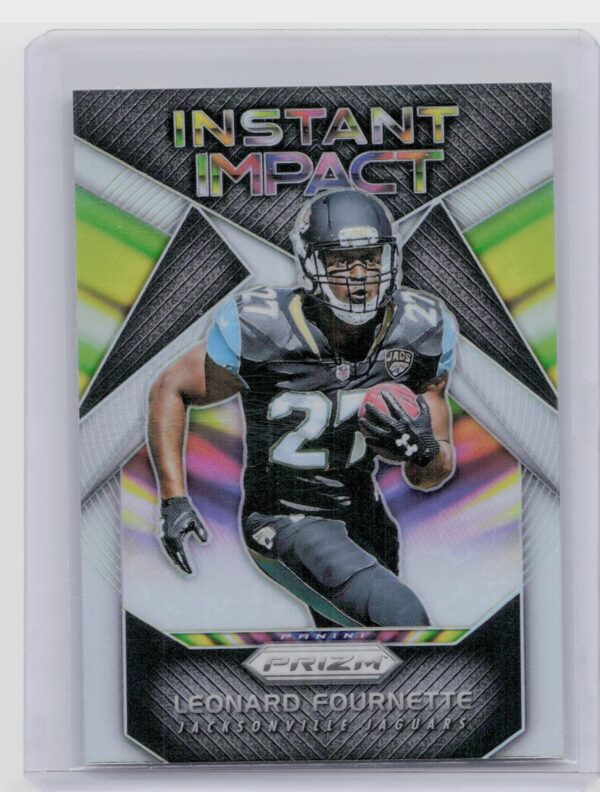 2017 Panini Prizm Leonard Fournette #12 Jaguars Instant Impact Prizm