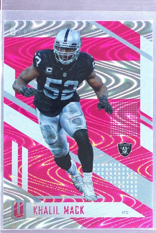 2017 Panini Unparalleled Khalil Mack Pink #80 Raiders