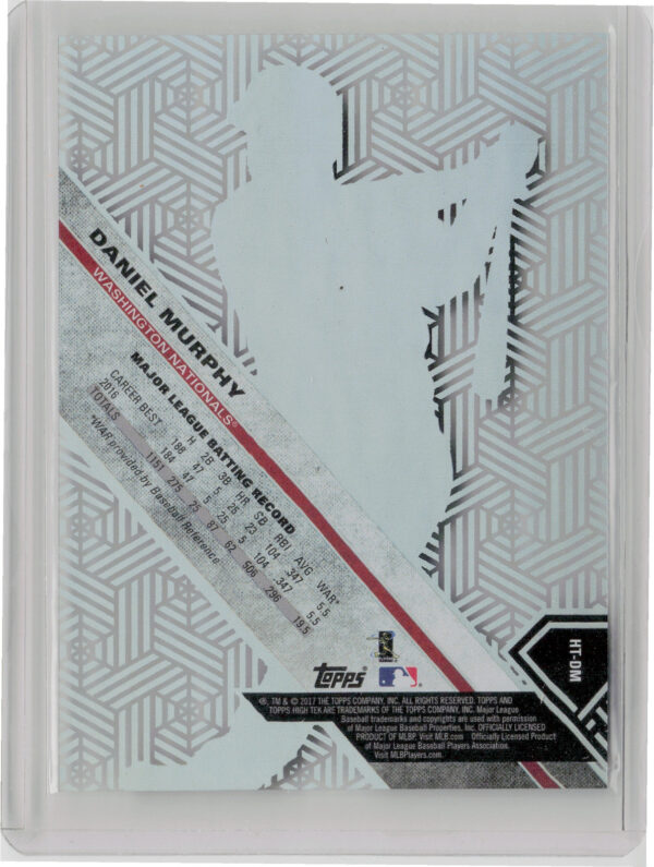 2017 Topps High Tek Daniel Murphy Chainlink Hexagons #HT-DM Nationals - Image 3