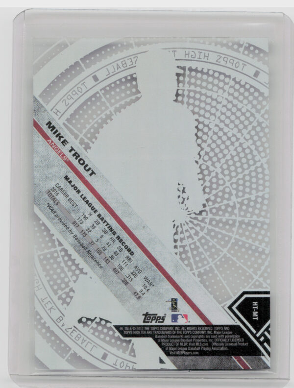 2017 Topps High Tek Mike Trout #HT-MT Angels - Image 3
