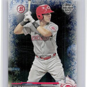 2017 Topps Holiday Bowman Tyler Stephenson Blue Winter Wonderland /50 #TH-TS Re