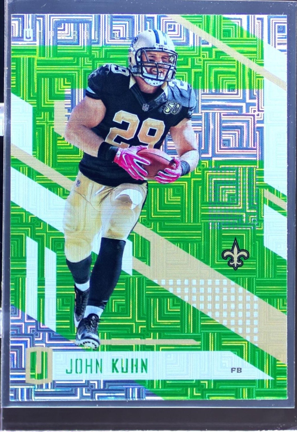 2017 Unparalleled John Kuhn Lime Green #162 Saints