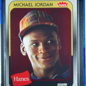 2018-19 Fleer Hanes Michael Jordan 30th Anniversary Michael Jordan Red Foil #MJ-