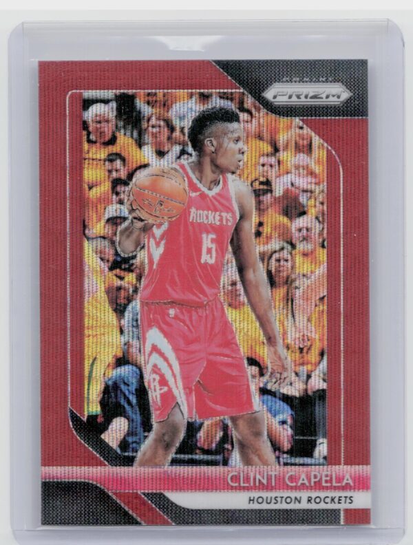 2018-19 Prizm Clint Capela Prizms Ruby Wave #74 Rockets