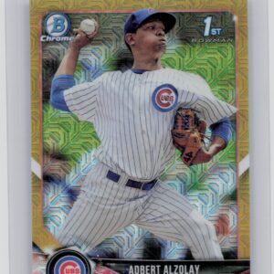 2018 Bowman Adbert Alzolay /50 #BCP145 Cubs Prospects Mojo Refractor Gold