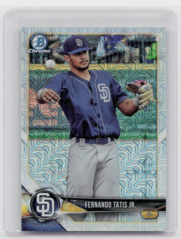 2018 Bowman Fernando Tatis Jr. #BCP114 Padres Chrome Prospects Mojo Refractor