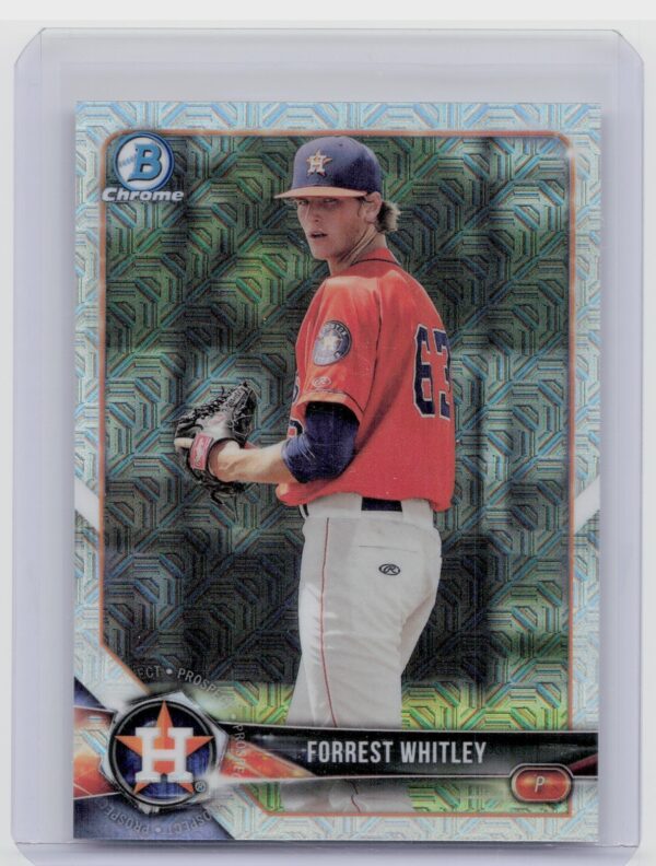 2018 Bowman Forrest Whitley #BCP147 Astros Chrome Prospects Mojo Refractor