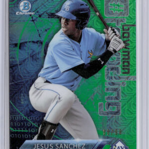2018 Bowman Jesus Sanchez SN99 ##-JS Rays Chrome #BowmanTrending Mojo Refractor