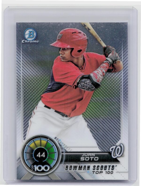 2018 Bowman Juan Soto #BTP-44 Nationals Bowman Chrome Scouts' Top 100