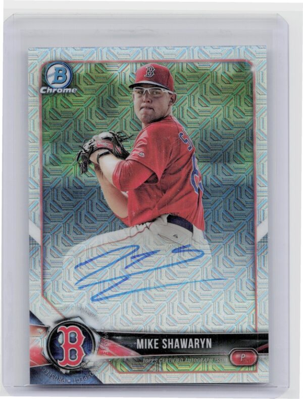 2018 Bowman Mike Shawaryn AU #BMA-MS Sox Chrome Mega Autographs