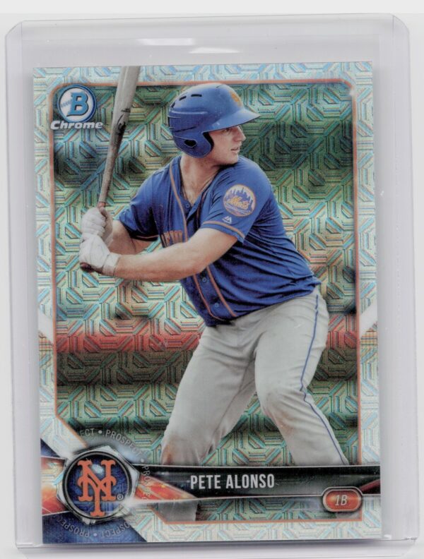 2018 Bowman Pete Alonso #BCP137 Mets Chrome Prospects Mojo Refractor