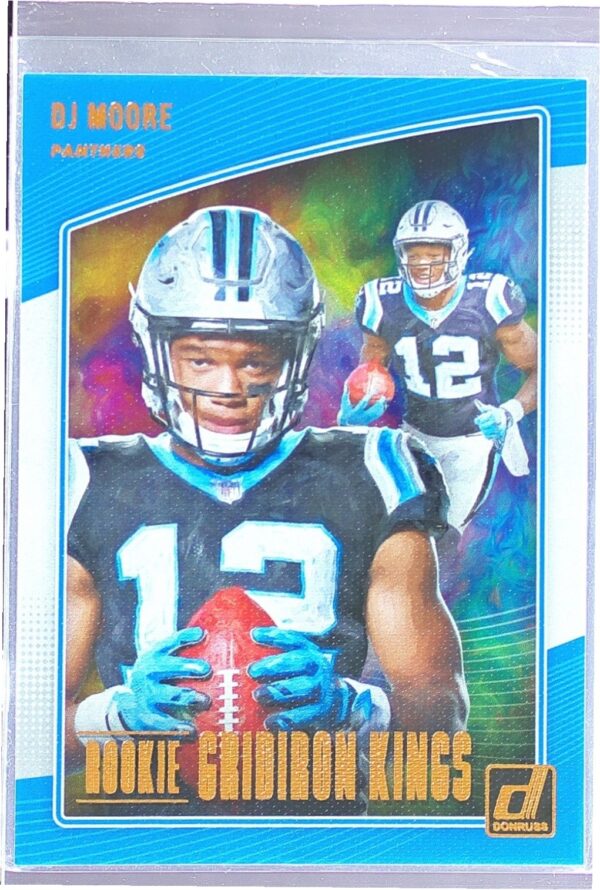 2018 Donruss DJ Moore RC #RGK-16 Panthers Rookie Gridiron Kings