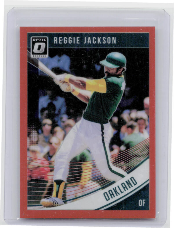 2018 Donruss Optic Reggie Jackson Orange SN199 #91 Athletics