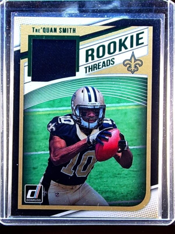 2018 Donruss Tre'Quan Smith JSY #25 Saints Rookie Threads Green
