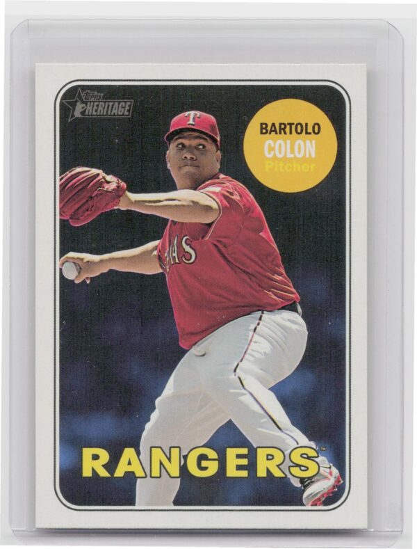 2018 Heritage Bartolo Colon SP VAR #606 Rangers