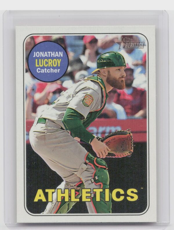 2018 Heritage Jonathan Lucroy SP VAR #517 Athletics