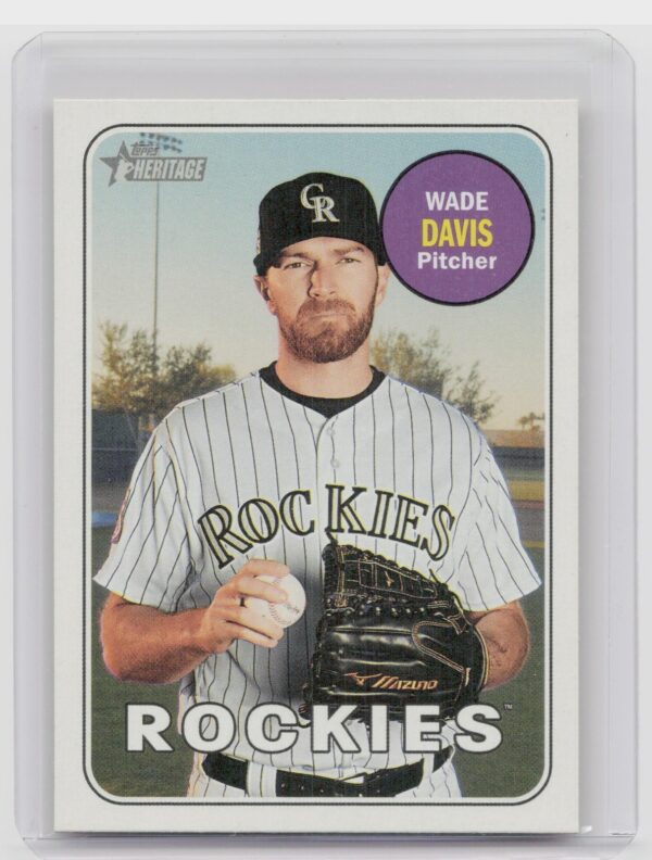 2018 Heritage Wade Davis #689 Rockies