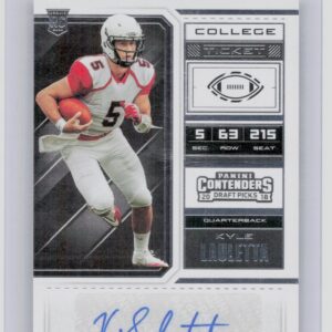 2018 Panini Contenders Draft Picks Kyle Lauletta AU #298 Spiders
