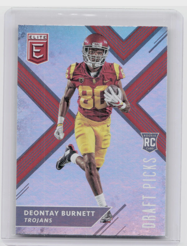 2018 Panini Elite Draft Picks Deontay Burnett #124 Trojans