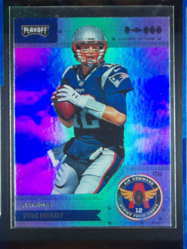 2018 Panini Playoff Tom Brady #12 Patriots Air Command Strike from Above