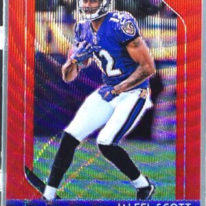 2018 Prizm Jaleel Scott RC Prizm Red Wave /149 #235 Ravens