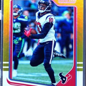2018 Score DeAndre Hopkins Gold Zone /50 #128 Texans