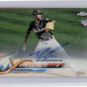 2018 Topps Chrome Tayron Guerrero AU #RA-TG Marlins Rookie Autographs