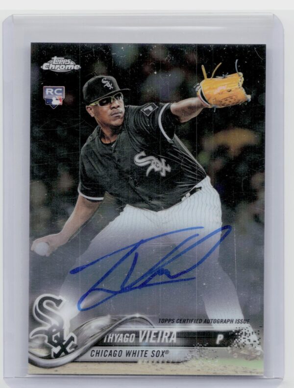 2018 Topps Chrome Thyago Vieira AU #RA-TV Sox Rookie Autographs