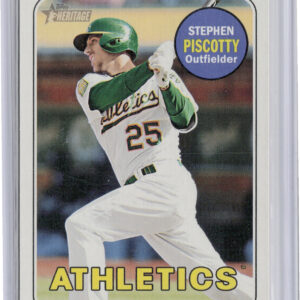 2018 Topps Heritage Stephen Piscotty SP VAR #701 Athletics