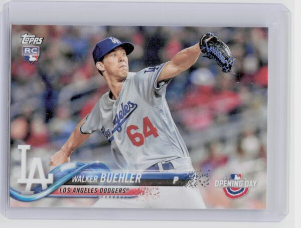 2018 Topps Opening Day Walker Buehler RC #132 Dodgers