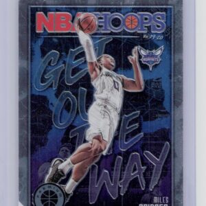 2019-20 Hoops Premium Stock Miles Bridges #5 Hornets Get Out The Way