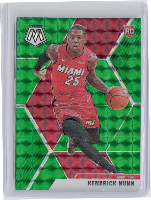 2019-20 Panini Mosaic Kendrick Nunn Green Prizm #234 Heat